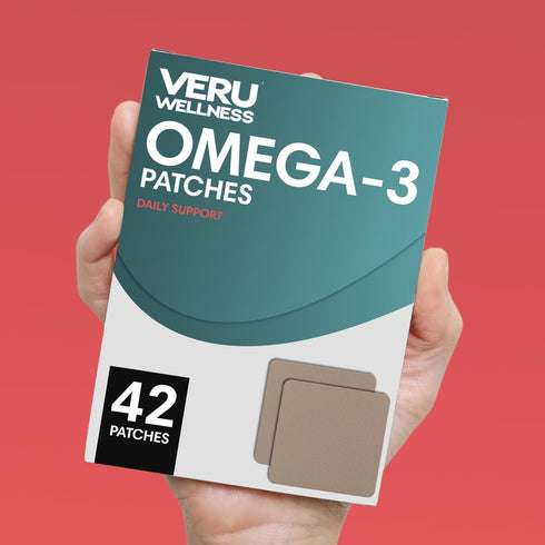 Omega-3 Plus Daily Patch - Self Adhesive Time Release Topical Patch, 8-10 Hours (42 Day Supply)...