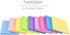 9 Pack Lined Sticky Notes 3”x3” Bright Colors Self-Stick Note Pads with Line, 9 Colors Bulk Sticky Memo Pad for School, Office, Meeting...
