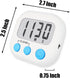 6 Pack Digital Kitchen Timers for Cooking Magnetic Timer for Cooking Loud Alarm white...