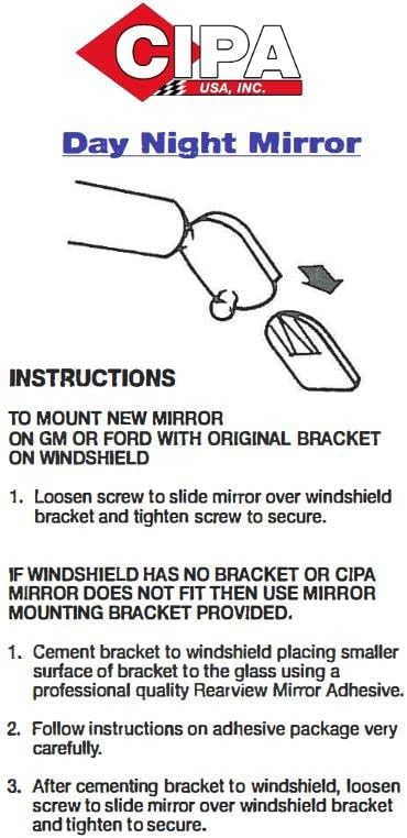 CIPA 32000 10" Day/ Night Rearview Mirror",Black...