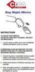 CIPA 32000 10" Day/ Night Rearview Mirror",Black...