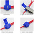 60PCS Solderless Quick Splice Snap Wire Connector, 22-10AWG Electrical Splice Wire Connectors(12-10 AWG Yellow 20Pcs, 18-14 AWG Blue 20Pcs, 22-18 ...