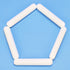 5-Pack Stir Bar Set, 50 mm PTFE-Coated Magnetic Stirring Bars White Laboratory Stir Mixer for Stirrers, 5 PK...