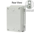 ABS Plastic Dustproof Waterproof IP65 Junction Box Hinged Shell Universal Electrical Project Enclosure Gray, with PC Transparent Clear Cover 5.9 x...