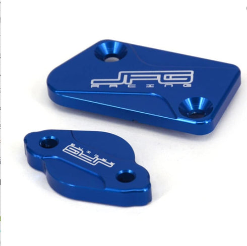 Motorcycle Front And Rear Brake Fluid Reservoir Cover CNC Cap Set Compatible To YZ125 YZ250 YZ426F-450F 08-21 YZ250F 07-21 YZ125X WR250F 17-21 YZ2...