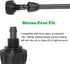 Hooshing 4PCS 3/8 Inch Drip Irrigation Tubing to Faucet Garden Hose Adapter 3/4" to 3/8" Irrigation Hose Adapter Reusable Connector Fittings for G...