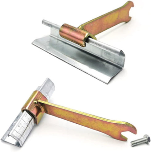 TDC TDF Ducting Clip Cleat Tool, Universal Air Duct Clamp Wrench HVAC Hand Tool Hook Code Angle Spanner Duct Fitting 14MM Spanner Wrench Tool for ...