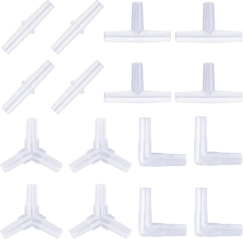 Pawfly Aquarium Airline Tubing Connectors Plastic Inline Valve, 40-Piece...