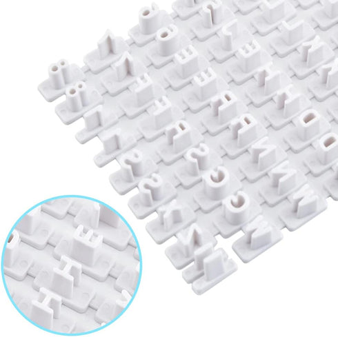 Pack of 72 Alphabet Number Letter Cookie Stamp Set Biscuit Fondant Decorating Baking Impress Mould...