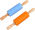 Koogel 9 Inch Mini Rolling Pin, 2 PCS Wooden Handle Rolling Pin for Kids Dough Rollers for Baking Supplies Home Kitchen...
