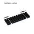 uxcell M.2 Aluminum Heatsink Kit 70x22x6mm Slotted Design Black with Silicone Thermal Pads for 2280 SSD...