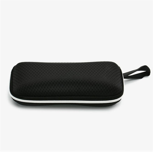 Semi-Hard Shell Sunglasses Case?Portable Zipper Eyeglasses Case?Protective Box For Glasses?Includes a storage bag and glasses wiping cloth, 6.6*2....