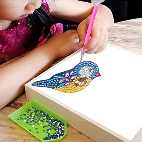 Gocelyn DIY Diamond Painting Keychains Birds Full Drill Kits Art, DIY Keychain Ornaments Mosaic Making for Key Ring Phone Handbag Decor......