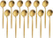 BUY&USE 12 PCS Modern Stainless Steel Espresso Coffee Spoons, 5 Inch Reusable Teaspoon, Popular Dinnerware Flatware Set, Widely Use on Home, Resta...