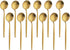 BUY&USE 12 PCS Modern Stainless Steel Espresso Coffee Spoons, 5 Inch Reusable Teaspoon, Popular Dinnerware Flatware Set, Widely Use on Home, Resta...