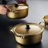 Korea Noodle Pot Aluminum Noodle Pot,Nonstick Double Handle Korean Yellow Aluminum Noodles Pot,Cookware for Kitchen,Great for Soup,Pasta(16CM)...