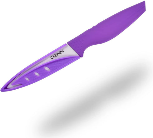 Steak Knives Set of 6 Muti-color Kitchen Ceramic Knife Set Sharp Outdoor BBQ Knife...