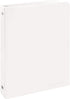 ½ Inch 3 Ring Binder .5 inch White Clear View Cover with 2 Inside Pockets, Colored School Supplies Office and Home Binders – by Enday...