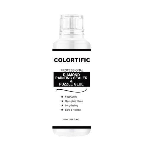 120ML Diamond Painting Sealer 4oz, 5D Diamond Painting Glue Accessories Permanent Hold & Shine Effect Sealer for Diamond Painting and Puzzle Glue...