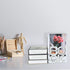 Book Ends - Decorative Metal Book Ends Supports for Bookrack Desk,Books, Unique Appearance Design,Heavy Duty (White)...