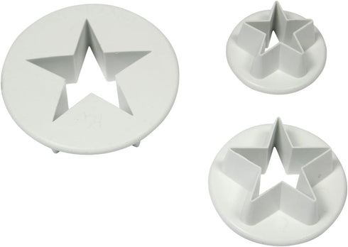 PME Star Cutter Set of 3, Standard, White...