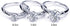 0.5 CT Round Moissanite Engagement Rings for Women 925 Silver Plated 18K White Gold Solitaire Band DEF Color VVS Clarity Moissanite Wedding band...