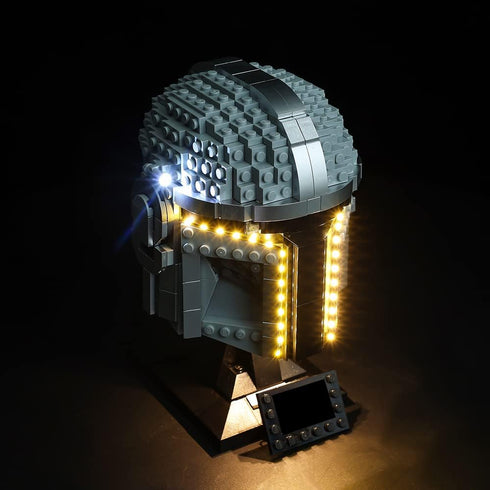 Kyglaring LED Light Kit for Mandalorian Lego Set, Lights Set Designed for Lego The Mandalorian Building Model Kit - Without Lego Helmet 75328 Set ...