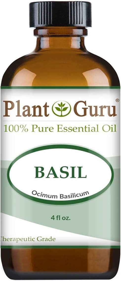 Basil Essential Oil 4 oz 100% Pure Undiluted Therapeutic Grade....