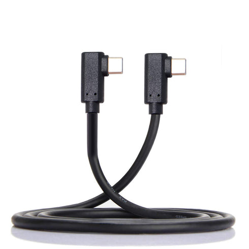 cablecc USB-C Type-C to Type-C Cable Gen2 10Gbps 65W Dual 90 Degree Left Right Angled Type 1M...