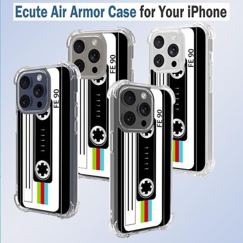 Retro Cassette Tape Case for Phone 15 Pro Max with Stand,Drop Protection Slim Phone Case Cover for Phone 15 Pro Max 6.7in - Color Cassette Tape...