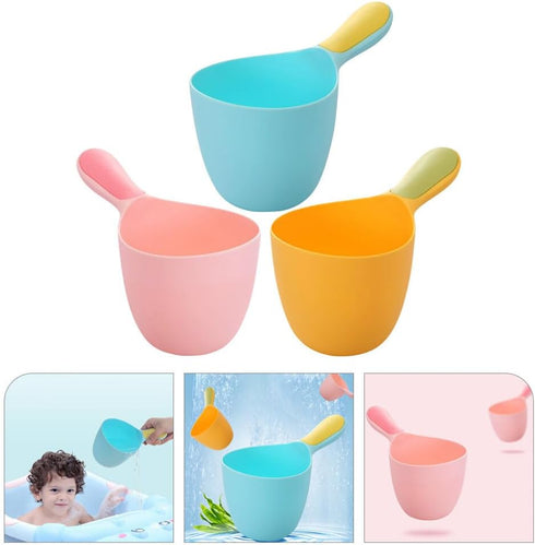 3pcs baby water scoop shampoo ladle bathing water ladles bath dipper water scoop ladle shampoo rinse cup hair bath rinse cup bath spoon take a bat...