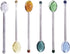 6Pcs Coffee Spoon Glass Tasting Spoon Teaspoon Stirring Spoon for Tea Dessert Cocktail Appetizer Cold Drink...