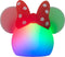Disney Minnie Mouse Squishy Light, Color Changing, Night Light for Kids, USB Lamp, Battery Operated, Dimmable, Ideal for Bedroom, Playroom, Living...