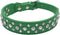Rhinestone Dog Collar, Bling Rhinestone PU Leather Crystal Diamond Pet Dog Cat Puppy Collar Black S M L XL (M, Green)...