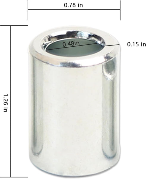 Minho High Strength Grade 8.8 M12 Wheel Spacer Outer Axle 5mm 10mm 15mm 20mm 28mm 32mm Fit for 12mm Motorcycle Axle,6Pcs...