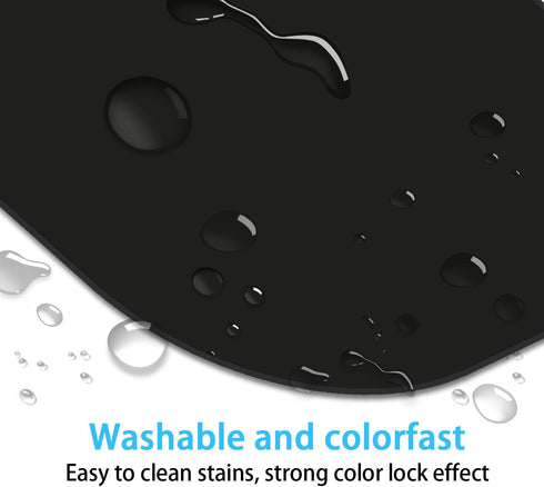 Mini Mouse Pad, 6x6 Inches, Waterproof Non-Slip Rubber Base, for Laptop, Keyboard Tray, Wireless Mouse, Home, Office, Travel (Black)...