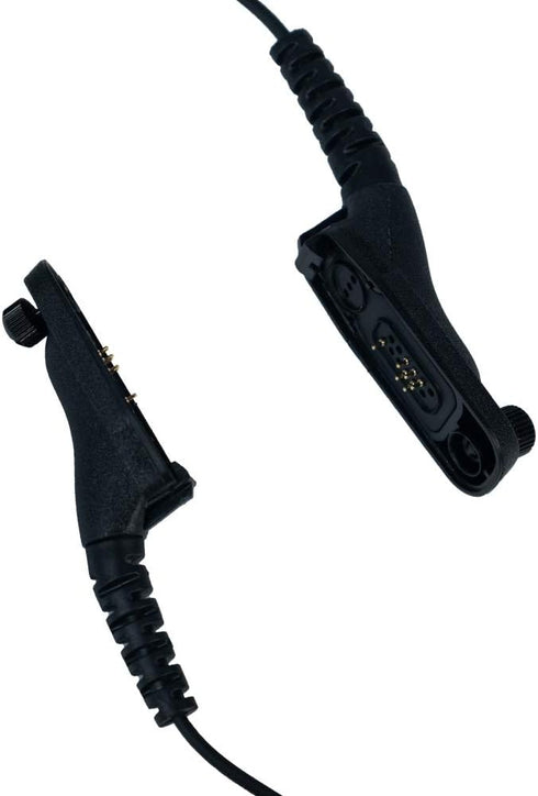 APX6000 Earpiece Headset with MIC PTT for Motorola XPR6550 XPR7550 XPR7580 Walkie Talkie Black...
