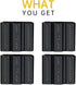 Drill Bit Holder Tool Holster for DEWALT Milwaukee - Pack of 4 - Carry up to 6 Driver Bits on The Side of Your Power Drill or Driver...