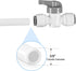 3/8" O.D.Quick Connect Fittings,Food Grade 3/8" Push to Connect Fittings,3/8" Water Line Fittings for RO(Reverse Osmosis) Systems(Ball Valve+T+Uni...