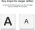 OLizee® 125 Keys Large Print Keycaps PBT Keycaps Full Set Oversized Print Letters Cherry Profile Keycap Set Gaming Keyboard Keycaps for Poor Eyesi...