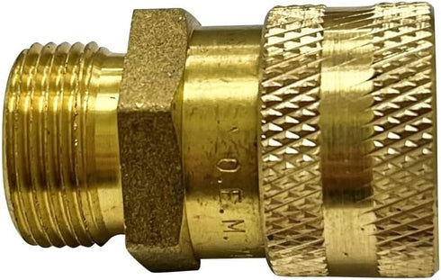 Simpson Cleaning 7105057 Replacement QC Socket for Pressure Washer Hoses Up to 4500 PSI, Male M22, Gold...