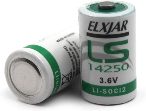 elxjar (5-Pack) LS-14250 1/2 AA 3.6V Lithium Battery (Non Rechargeable) for SAFT Water Meter Electricity Meter Gas...