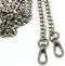 55" DIY Iron Flat Chain Strap Handbag Chains Accessories Purse Straps Shoulder Cross Body Replacement Straps with Metal Buckles Replacement Straps...