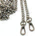 55" DIY Iron Flat Chain Strap Handbag Chains Accessories Purse Straps Shoulder Cross Body Replacement Straps with Metal Buckles Replacement Straps...