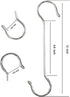6 Pack Extra Large Heavy Duty Long Outdoor Plant Hanging S Hooks - for Baskets, Bird Feeders, Wind Chimes, Garden Ornaments,Pergola,Closet,Flower ...