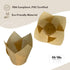 150-Pack Nordic Paper White Tulip Muffin Liners - Odorless, Non-toxic, Grease-Resistant, White Cupcake Baking Cups for Standard Size Muffin Pans f...