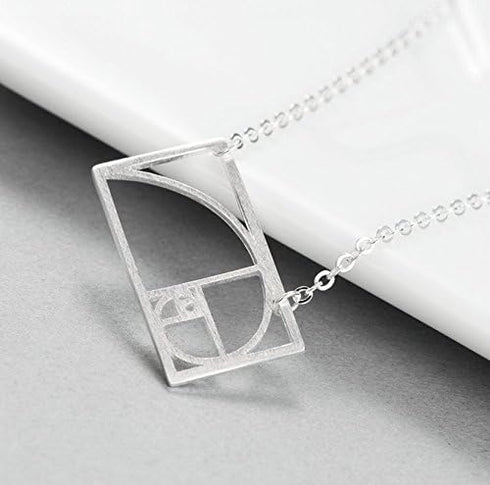 Golden Division Ratio Sterling Silver Choker Necklace...