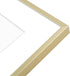 Golden State Art - 8x8 Aluminum Picture Frame - with Mat for 4x4 Photo or Without Mat for 8 x 8 Photo - Real Glass Cover - Simple and Elegant Deco...
