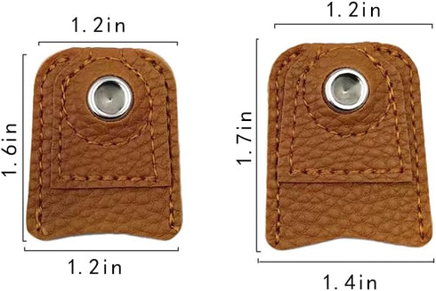 CTFRQC 2 Pieces Leather Thimble Hand Sewing Thimble Finger Protector Thimble Finger Pads for Knitting Sewing Quilting Pin Needles Craft Accessorie...