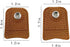 CTFRQC 2 Pieces Leather Thimble Hand Sewing Thimble Finger Protector Thimble Finger Pads for Knitting Sewing Quilting Pin Needles Craft Accessorie...